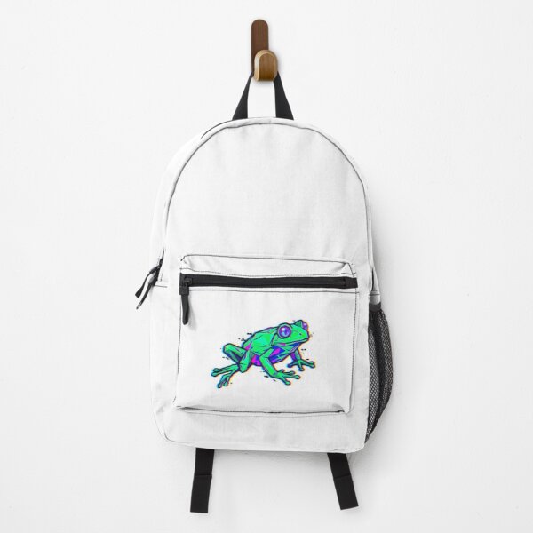 Item preview, Vibrant Geometric Frog – Abstract Art Sticker for Youth Decoration designed and sold by bsbd-action.