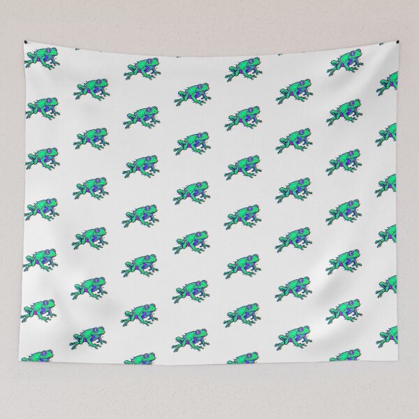 Item preview, Vibrant Geometric Frog – Abstract Art Sticker for Youth Decoration designed and sold by bsbd-action.