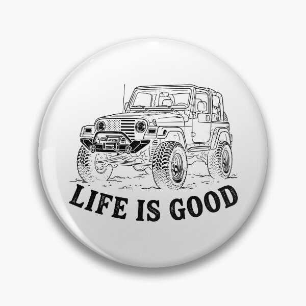 Item preview, Life is Good Wrangler TJ Off-Road 4x4 American Flag Adventure Black designed and sold by Off-Road-Zone.