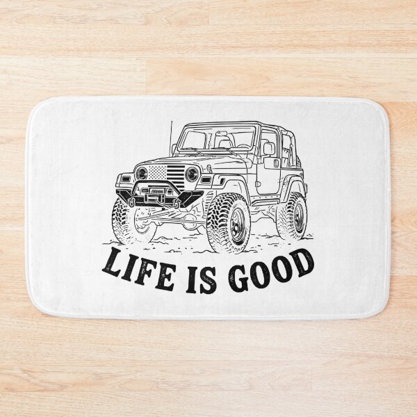 Item preview, Life is Good Wrangler TJ Off-Road 4x4 American Flag Adventure Black designed and sold by Off-Road-Zone.