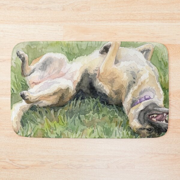 Item preview, Happy German Shepherd Dog Rolling In The Grass designed and sold by ALstarV.
