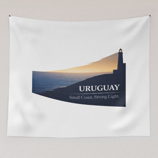 Item preview, Uruguay Lighthouse Watching The Quiet Coast designed and sold by EdvvinStudios.
