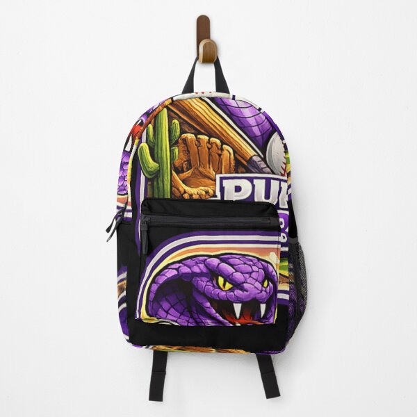 Item preview, Purple Cobras Baseball Team Sport Logo Snake Desert Cactus Sunset Art designed and sold by DienesAngele.