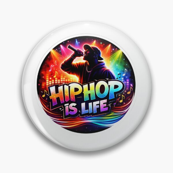 Item preview, Hip Hop Is Life Neon Circle designed and sold by lorand-designs.