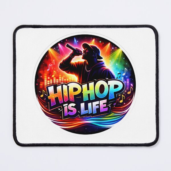 Item preview, Hip Hop Is Life Neon Circle designed and sold by lorand-designs.
