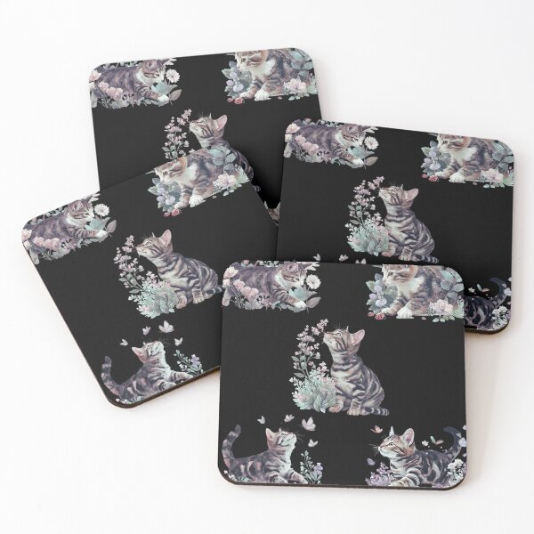 Item preview, Cats in spring flowers  designed and sold by Palmtree94.