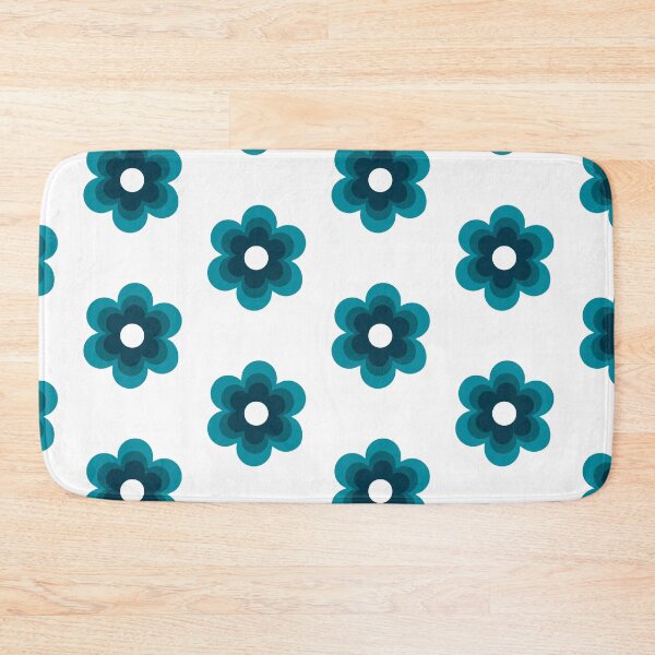 Item preview, Minimal Teal Flower Retro Shape Design designed and sold by CharmingArt23.