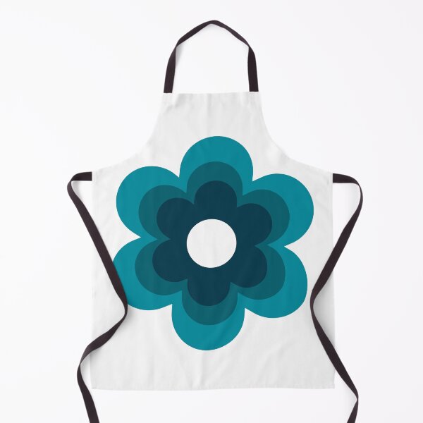 Item preview, Minimal Teal Flower Retro Shape Design designed and sold by CharmingArt23.