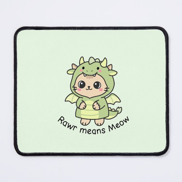 Item preview, Cute Dino Cat Rawr Means Meow designed and sold by artwithsushie.