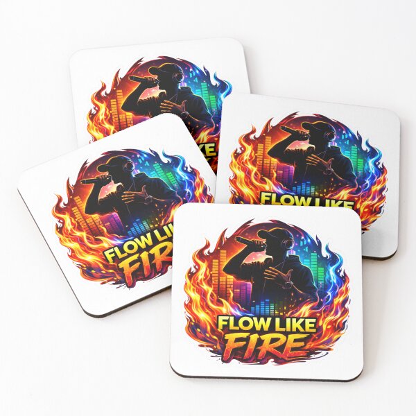 Item preview, Flow Like Fire Neon Rap designed and sold by lorand-designs.