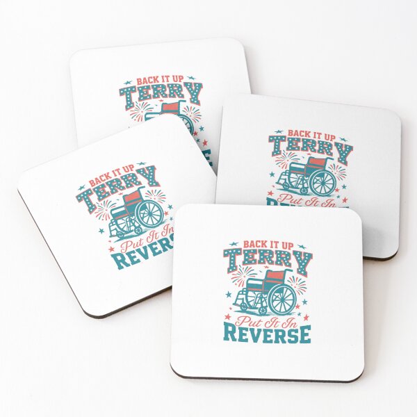 Item preview, Back It Up Terry Put It In Reverse — Funny Meme Wheelchair 4th of July Design designed and sold by Colorful-Garden.