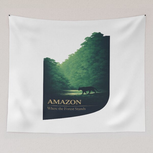 Item preview, Amazon Green Silence With Wild Footsteps designed and sold by EdvvinStudios.