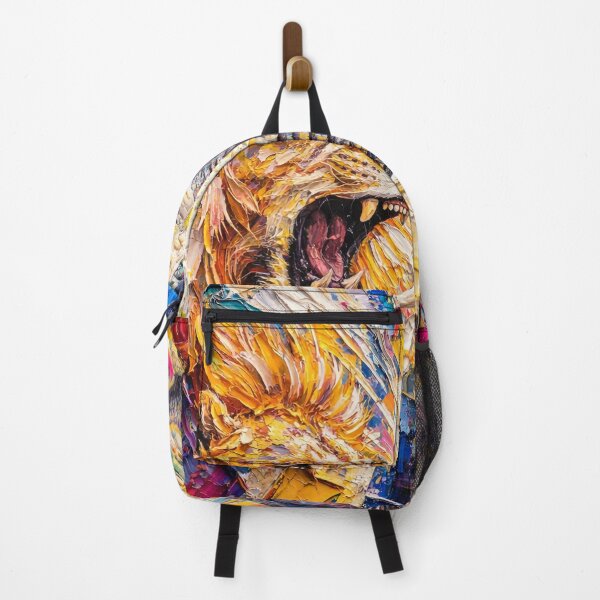Item preview, Lion vs Elephant Abstract Oil Painting designed and sold by McZerrill.