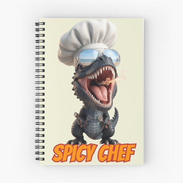 Item preview, Funny T-Rex Spicy Chef Cartoon designed and sold by M.Store.