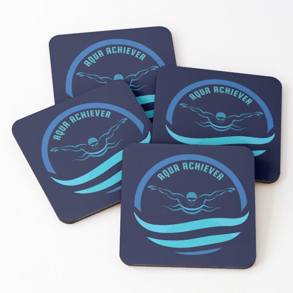 Item preview, Aqua Achiever - Butterfly Stroke Swimming Logo designed and sold by LoudVictory.