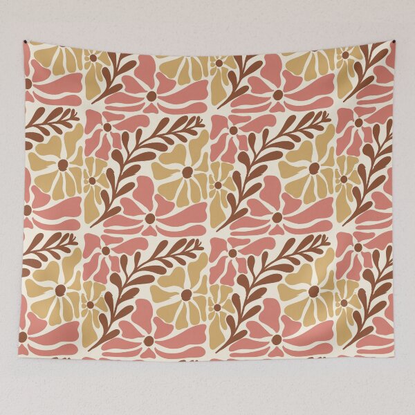 Item preview, Retro Vintage Abstract Floral Pattern designed and sold by sleepyheadedbb.