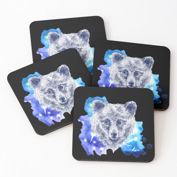 Item preview, Celestial Grizzly Watercolor Bear designed and sold by DesertFlowArt.