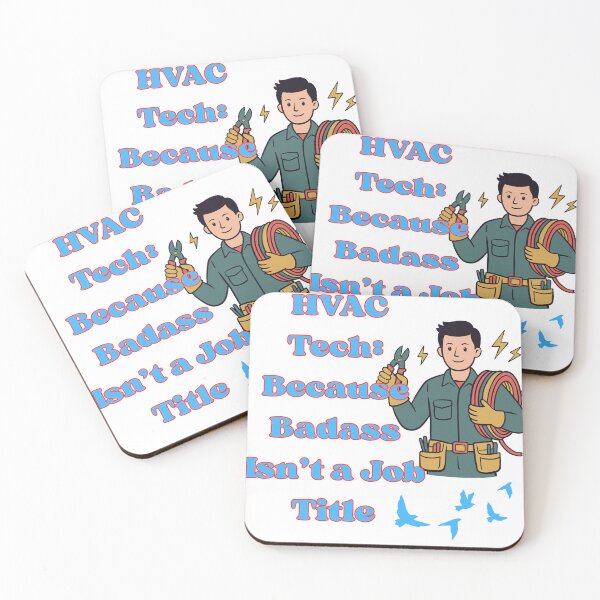 Item preview, HVAC Tech Shirt Funny Because Badass Isn’t a Job Title T-Shirt | HVAC Technician Gift | Heating Cooling AC Repair Humor Tee designed and sold by Anasalseady.