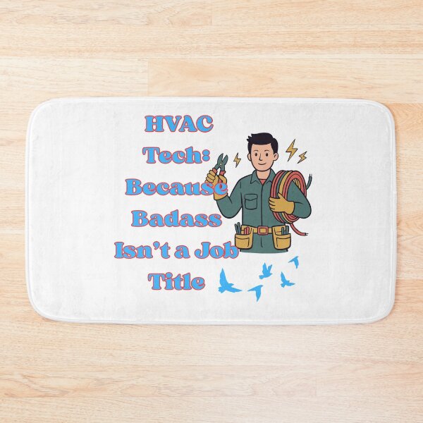 Item preview, HVAC Tech Shirt Funny Because Badass Isn’t a Job Title T-Shirt | HVAC Technician Gift | Heating Cooling AC Repair Humor Tee designed and sold by Anasalseady.