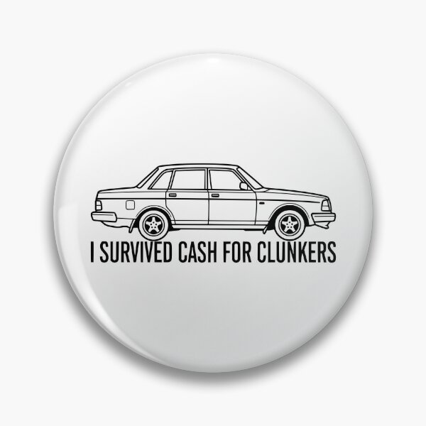 Item preview, I Survived Cash For Clunkers 240 Sedan Retro Car Black designed and sold by Off-Road-Zone.