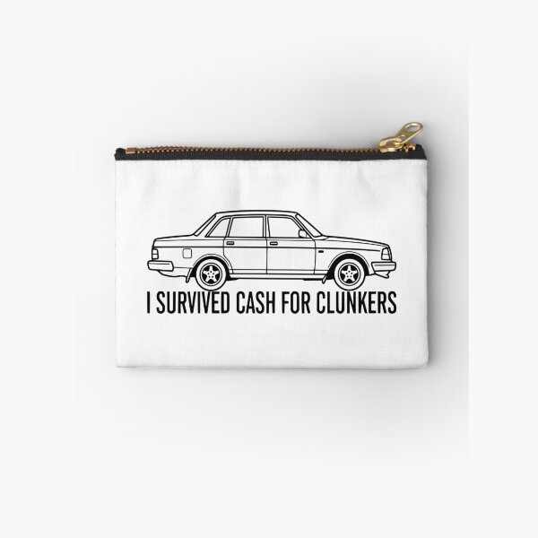 Item preview, I Survived Cash For Clunkers 240 Sedan Retro Car Black designed and sold by Off-Road-Zone.