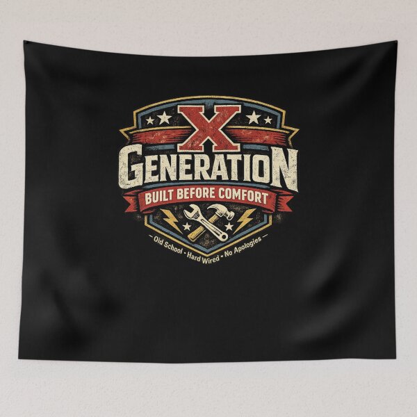 Item preview, X Generation Built Before Comfort Funny  designed and sold by AdultHumorCo.