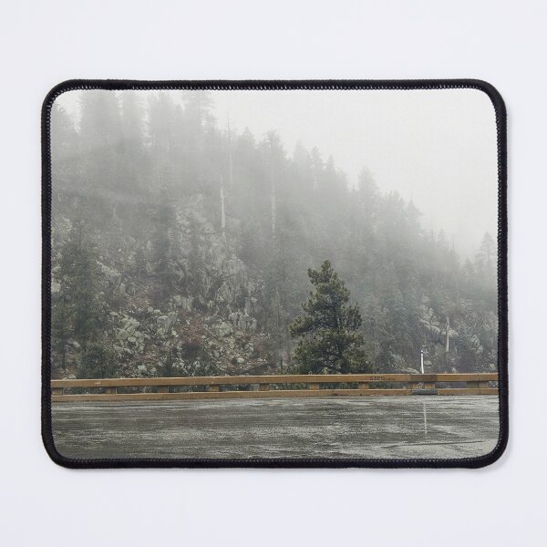 Item preview, Misty Mountain Rain – Moody Forest Landscape Photography Print designed and sold by heyitsmeraya.