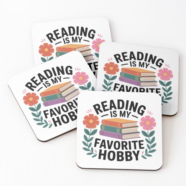 Item preview, Reading Is My Favorite Hobby | Floral Book Stack Aesthetic designed and sold by KaphzeShop.