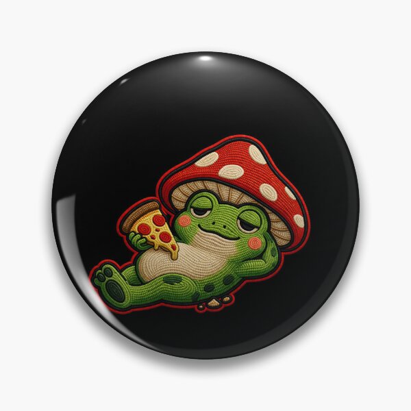 Item preview, Cute Lazy Pizza Frog – Weekend Chill Cozy Aesthetic Design designed and sold by ColorSplash123.