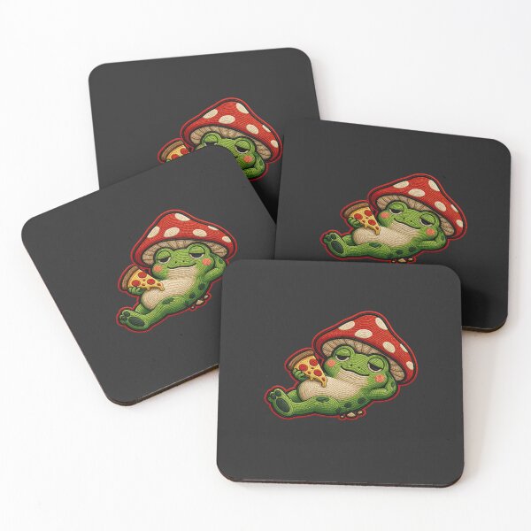 Item preview, Cute Lazy Pizza Frog – Weekend Chill Cozy Aesthetic Design designed and sold by ColorSplash123.