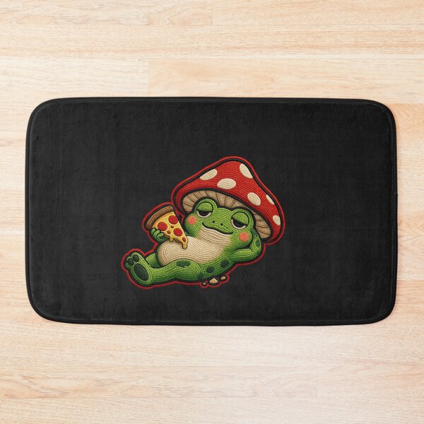 Item preview, Cute Lazy Pizza Frog – Weekend Chill Cozy Aesthetic Design designed and sold by ColorSplash123.