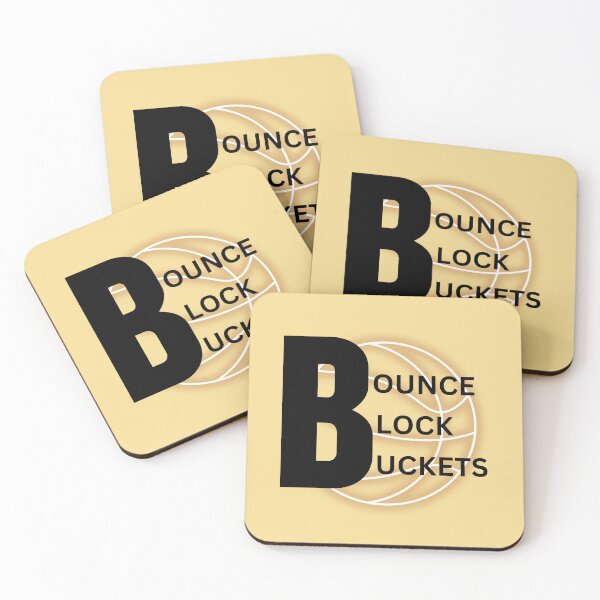 Item preview, Bounce Block Buckets - Basketball Typography designed and sold by LoudVictory.