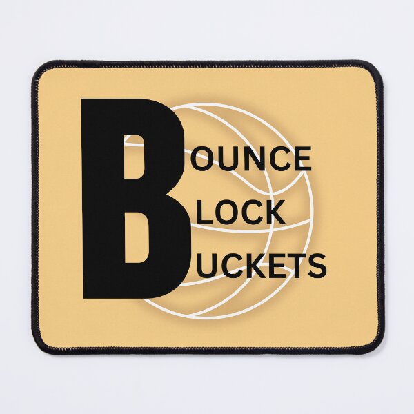Item preview, Bounce Block Buckets - Basketball Typography designed and sold by LoudVictory.
