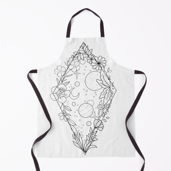 Item preview, Celestial Flower Diamond Mystic Line Art designed and sold by Siriusvibes.