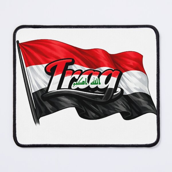 Item preview, Iraq Flag Waving Design – Iraqi National Pride Graphic, Middle East Heritage Artwork, Patriotic Country Flag Gift designed and sold by GarnerSupplyCo.