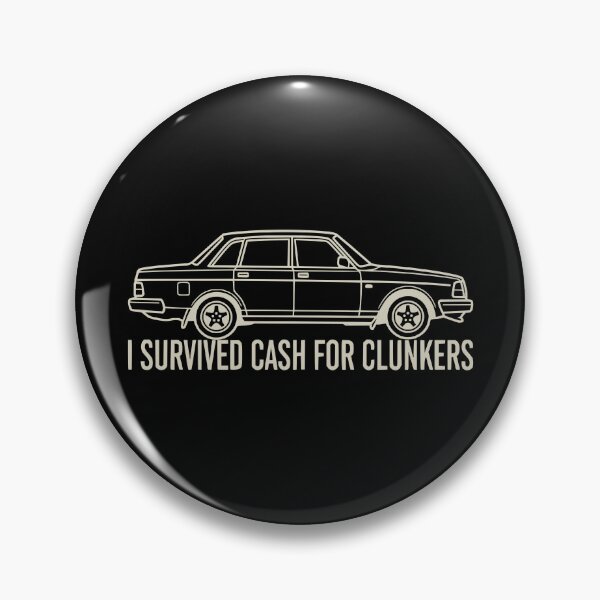 Item preview, I Survived Cash For Clunkers 240 Sedan Retro Car - Cream designed and sold by Off-Road-Zone.