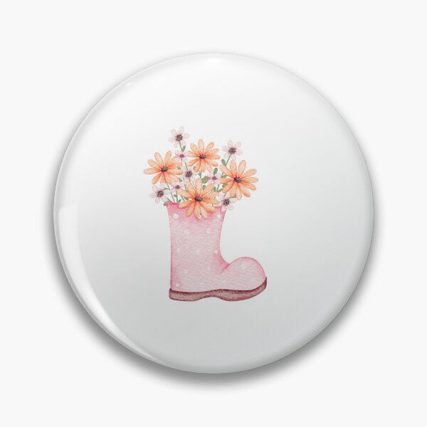 Item preview, Floral Boot with Bouquet Design | Elegant Flower Art Illustration designed and sold by gluxdesing.