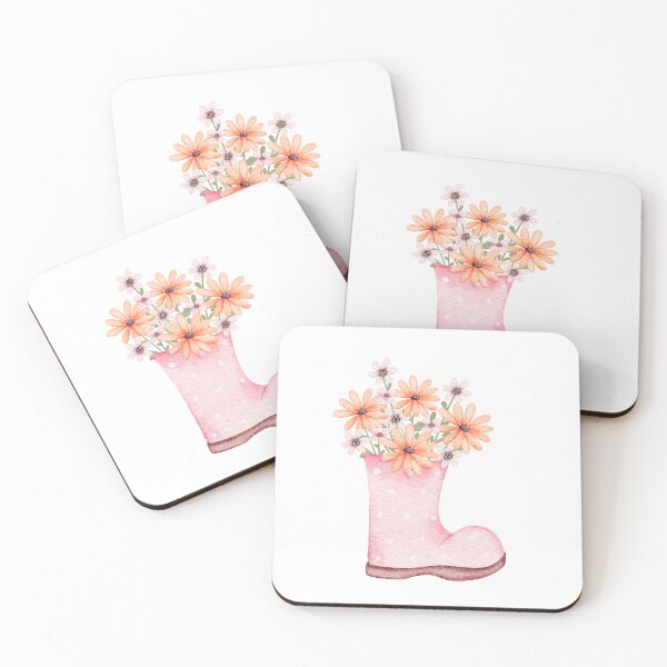 Item preview, Floral Boot with Bouquet Design | Elegant Flower Art Illustration designed and sold by gluxdesing.