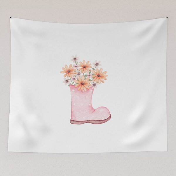 Item preview, Floral Boot with Bouquet Design | Elegant Flower Art Illustration designed and sold by gluxdesing.