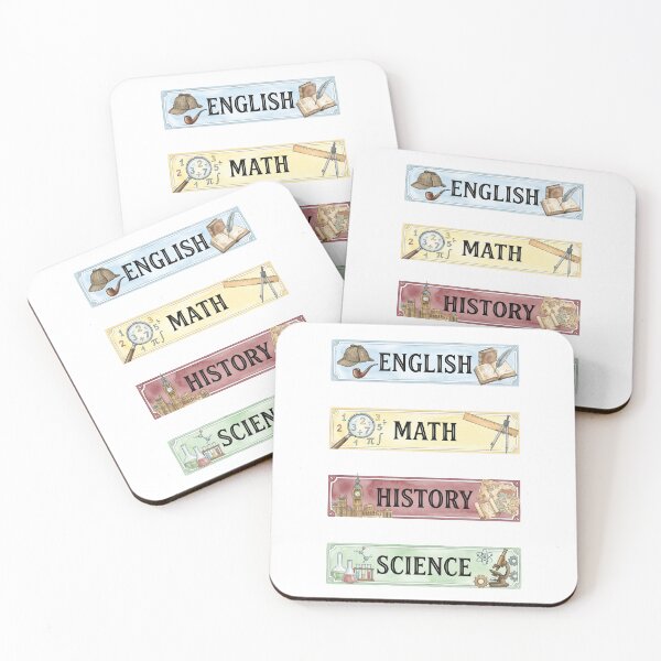 Item preview, Pastel Sherlock Holmes English Math History Science Labels Shirt designed and sold by Fenay Designs.