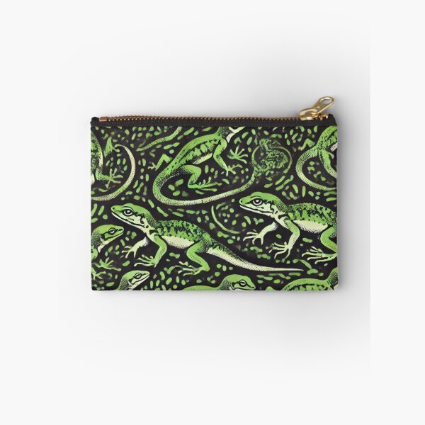 Item preview, Neon Tree Frog Pattern on Black – Tropical Frog  designed and sold by TEEJAMBOREE.