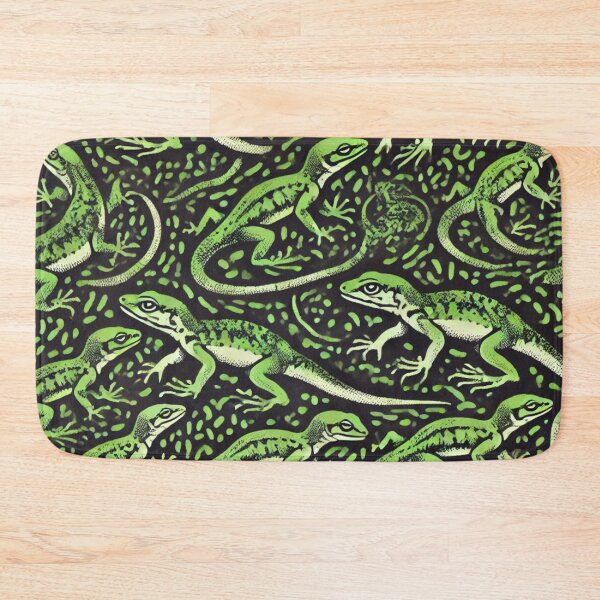 Item preview, Neon Tree Frog Pattern on Black – Tropical Frog  designed and sold by TEEJAMBOREE.
