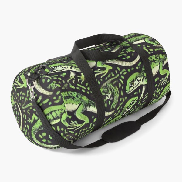 Item preview, Neon Tree Frog Pattern on Black – Tropical Frog  designed and sold by TEEJAMBOREE.