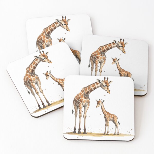 Item preview, Cute Papa Giraffe And Baby Watercolor Father's Day designed and sold by AQUILAKREO.