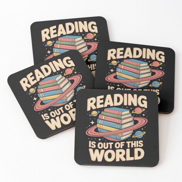 Item preview, Reading Is Out Of This World | Retro Space Book Stack designed and sold by KaphzeShop.