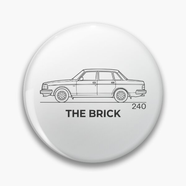 Item preview, The Brick 240 Retro Sedan Blueprint Minimalist Car Graphic designed and sold by Off-Road-Zone.