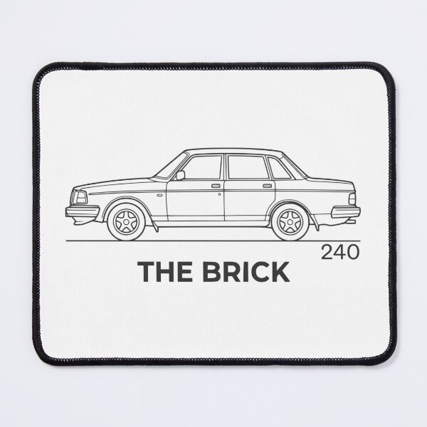 Item preview, The Brick 240 Retro Sedan Blueprint Minimalist Car Graphic designed and sold by Off-Road-Zone.