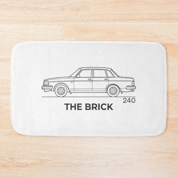 Item preview, The Brick 240 Retro Sedan Blueprint Minimalist Car Graphic designed and sold by Off-Road-Zone.