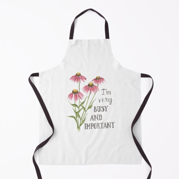 Item preview, I'm Very Busy And Important Pink Flowers designed and sold by NaughtyFlorals.