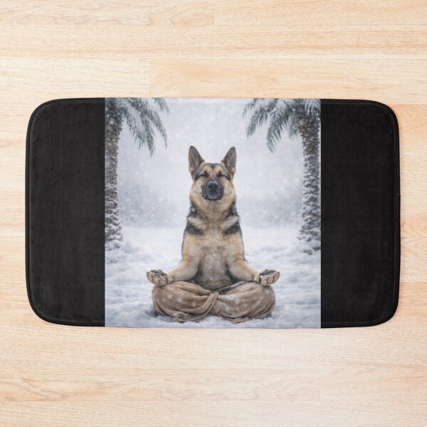 Item preview, Zen Dog in Winter – Peaceful Meditation in the Cold designed and sold by Mirgonhood.